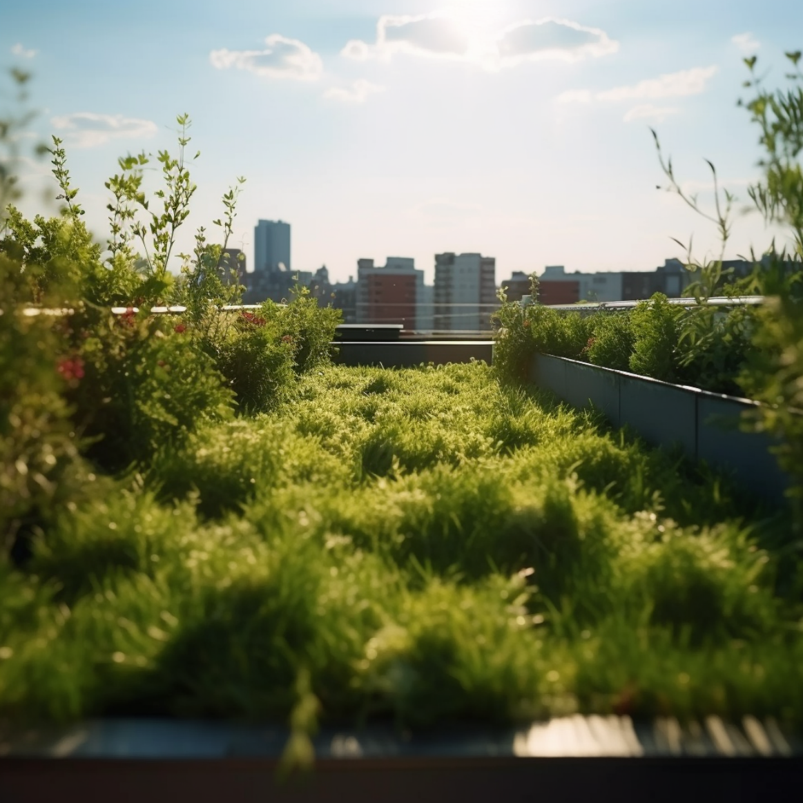 More green in cities with Smart Blue-Green Roofs.
