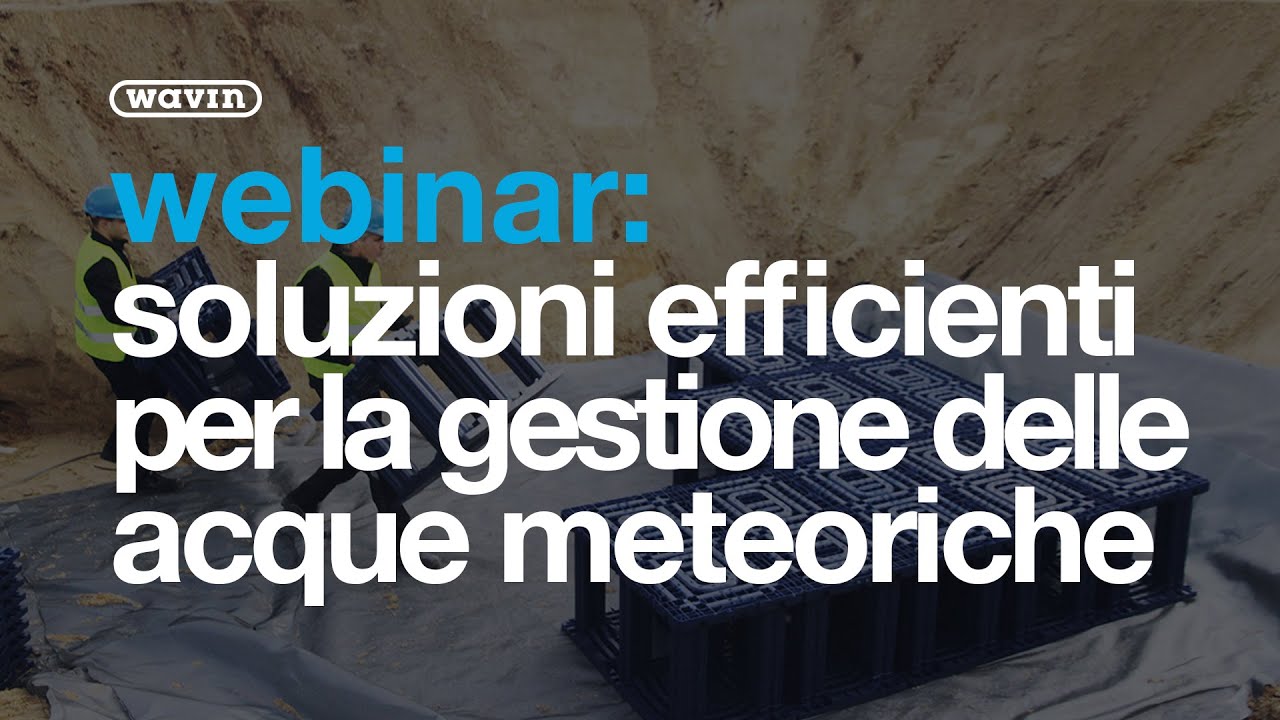 Soluzioni efficienti e durature per la gestione delle acque meteoriche