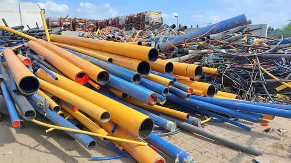 2024-Used-pipes-for-recycling-Westeregeln-Germany