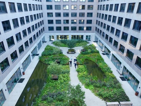 Grüne Oasen in Wohnsiedlungen