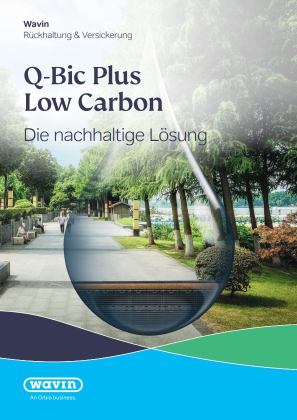 Rückhaltung und Versickerung mit Q-Bic Plus Low Carbon