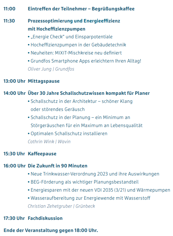 Programmauszug