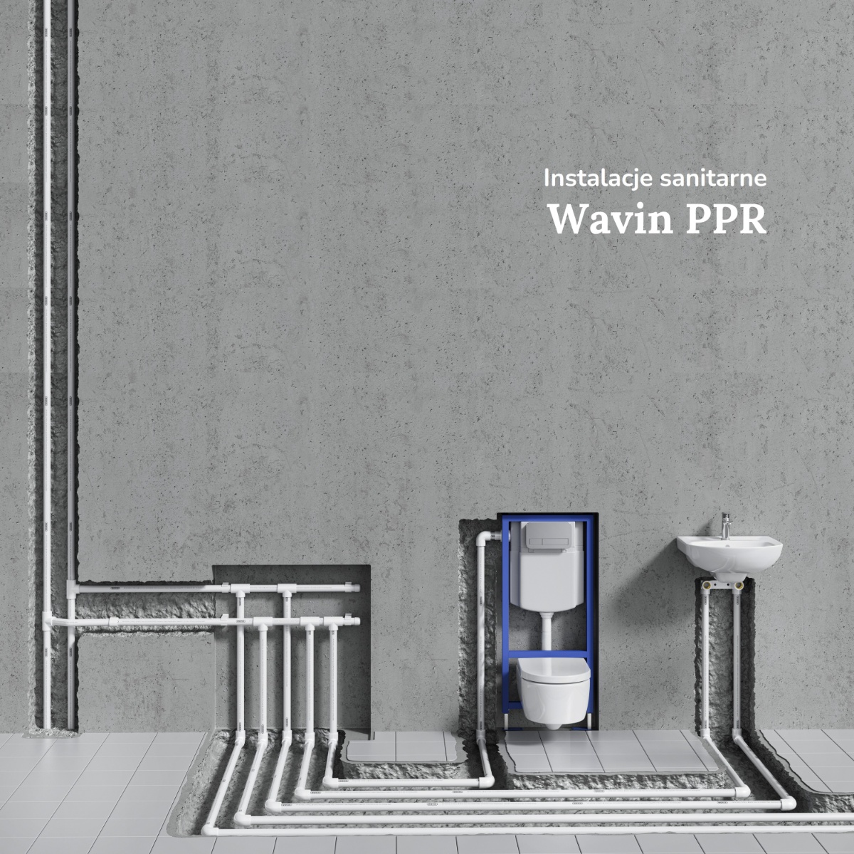 Wavin PPR - render SQ - instalacja Wavin PPR - render SQ - instalacja